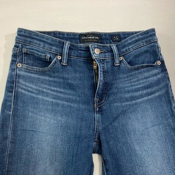 Lucky Brand Jeans Women’s 4 / 27 Blue Denim Ava Crop Stretch Casual - Picture 4 of 12